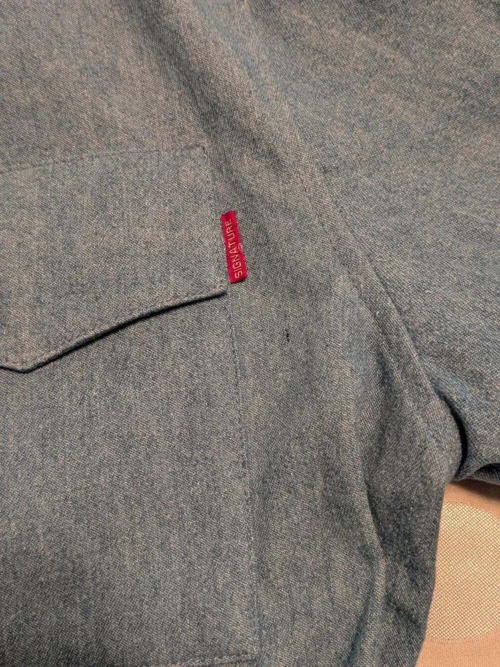 SIGNATURE INNOVATION GROUP. Men's heavy denim streetwear overshirt-SZ XL, X COND - Picture 5 of 8